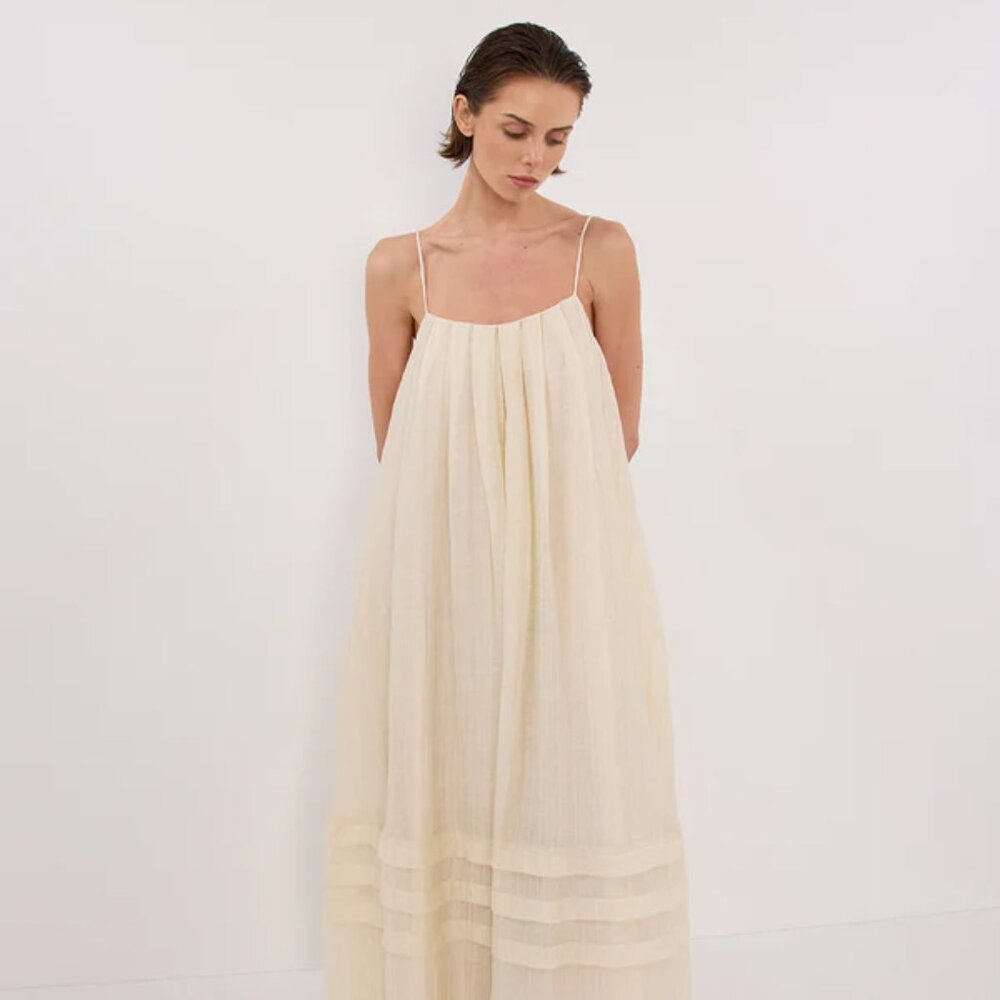 DISSH TAHITI LEMON MIDI DRESS